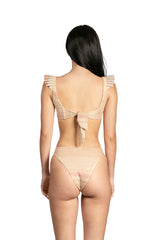 Details of Sayulita Gold & Pink Swimwear Bottom