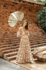 Sanlier Acapulco Papaya Skirt