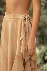 Saladita Gold & Pink Resort Wear Skirt