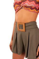 Details of Flamingo Military Green Shorts